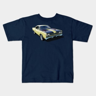 1969 Plymouth Roadrunner in yellow Kids T-Shirt